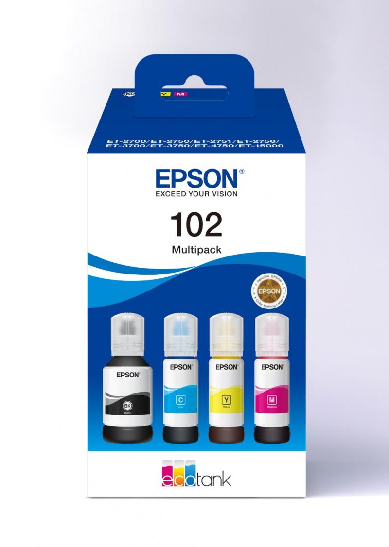 T102 EcoTank 4-colour Multipack, Epson C13T03R640