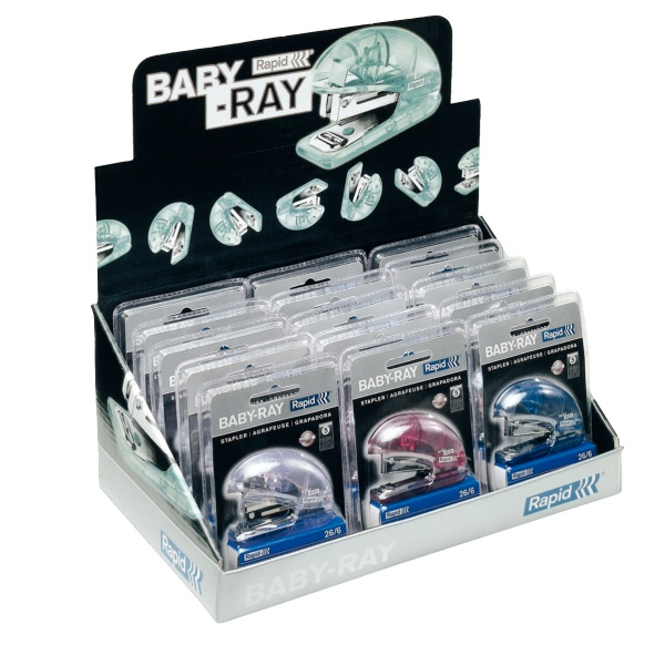 Hftemaskine Rapid Baby-Ray 5x3 displ, 1 stk., varenr. 10184050