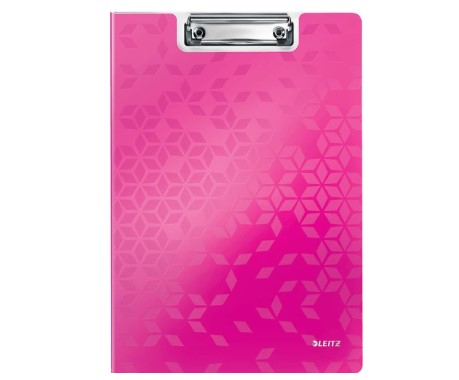 Clipboard Leitz WOW med forside A4 pink, varenr. 41990023, 10stk.