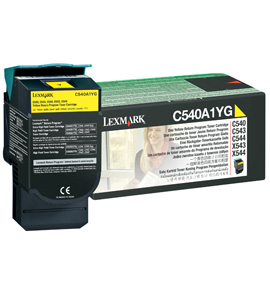 Tonerpatron Lexmark gul C540A1YG, original lav kapacitet 1000s