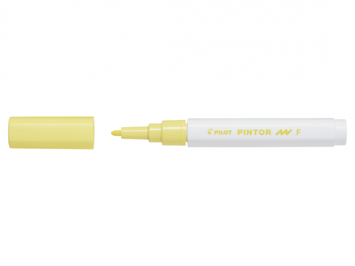 Marker Pintor Fine 1,0 pastel gul, Pilot SW-PT-F-PY, 6stk