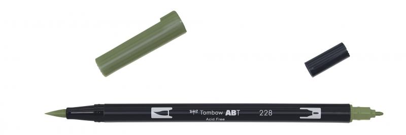 Marker ABT Dual Brush 228 gr grn, Tombow ABT-228, 6stk