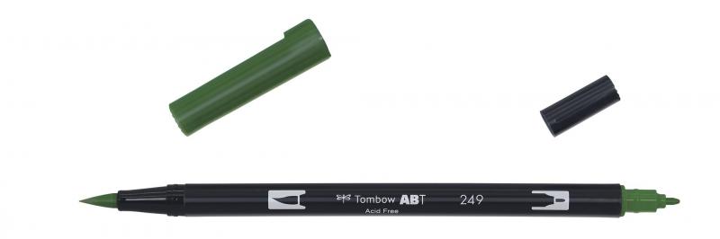 Marker ABT Dual Brush 249 hunter grn, Tombow ABT-249, 6stk