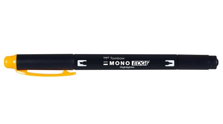 Overstregningspen MONO edge gul, Tombow WA-TC99, 4stk