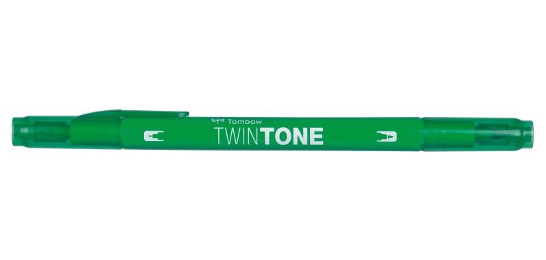 Marker TwinTone grn 0,3/0,8, Tombow WS-PK07, 6stk