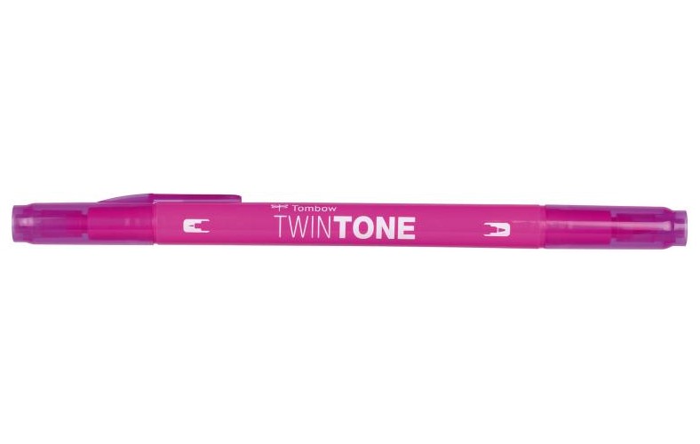 Marker TwinTone fuschsia pink 0,3/0,8, Tombow WS-PK80, 6stk