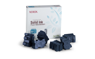 108R00746 cyan (6stk.) Solid Ink stix Original Xerox Phaser 8860. RESTSALG kun et stk.