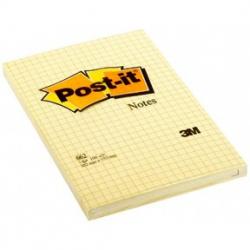 Post-it Notes 102x152 kvadreret gul (6), 3M 7000033839