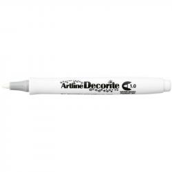 Artline Decorite Bullet 1.0mm white, Artline EDF-1 WHITE, 12stk