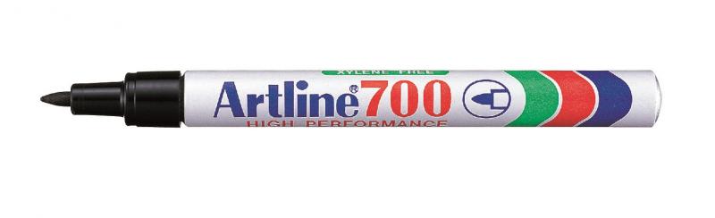 Marker 700 Permanent 0.7 sort, Artline EK-700, 12stk