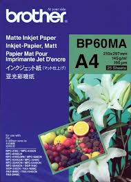 Fotopapir BP60MA mat A4, Brother, 25ark, 145 g/m2