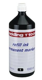 Edding T-1000 Rd, Refill ink Permanent 1000ml (1stk.)
