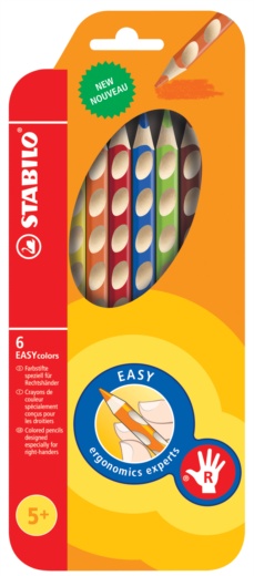 Farveblyanter Stabilo EasyColor 6stk. hjre hnds, 332/6