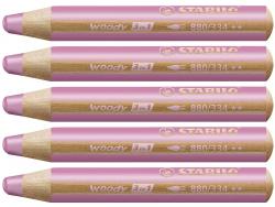 Stabilo woody 880/334 Pink tyk farveblyant 5stk