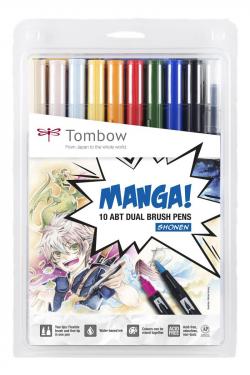 Marker ABT Dual Brush Manga Shonen (10), Tombow ABT-10C-MANGA1