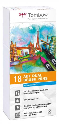 Marker ABT Dual Brush 18P-1 Basic 1 st, Tombow ABT-18P-1