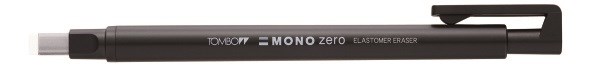 Viskelder pen MONO zero 2,5x5mm sort, Tombow EH-KUS11, 5stk